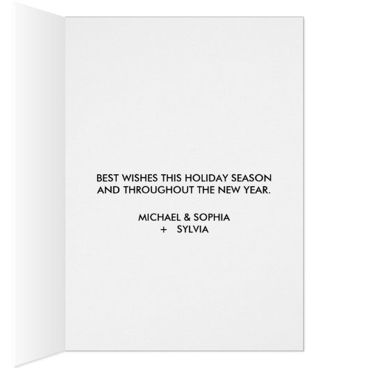 Merry Christmas Typography Slate Gray White (Inside (Right))