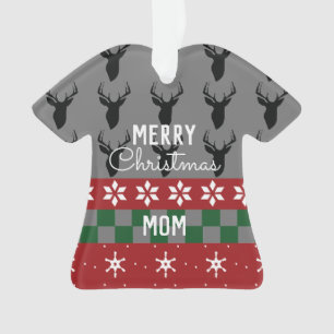 Merry Christmas Ugly Sweater Name  Ornament