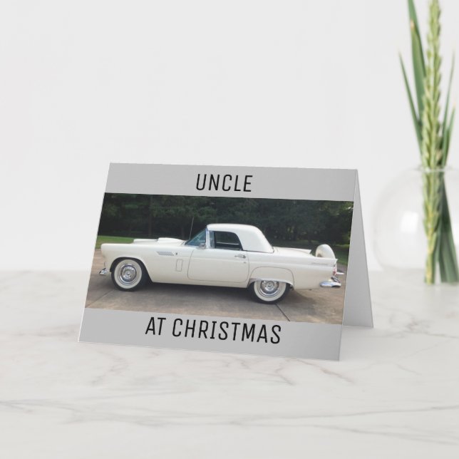 **MERRY CHRISTMAS UNCLE** A CLASSIC FOR SURE  HOLIDAY CARD (Front)