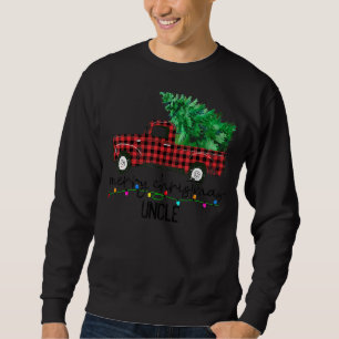 Merry Christmas Uncle Plaid Truck Xmas Tree Family Sweatshirt