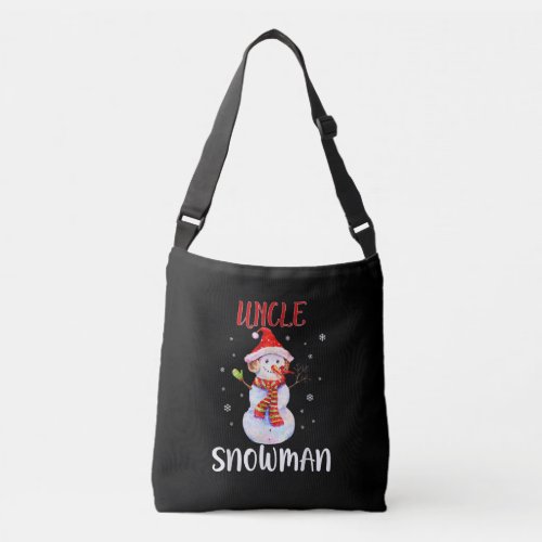 Merry Christmas Uncle Snowman  Uncle Gifts Crossbody Bag