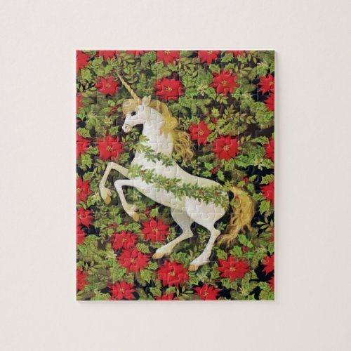 Merry Christmas Unicorn Jigsaw Puzzle