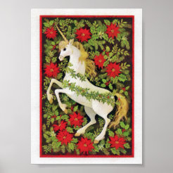 Unicorn Christmas Art &amp; Wall Décor | Zazzle