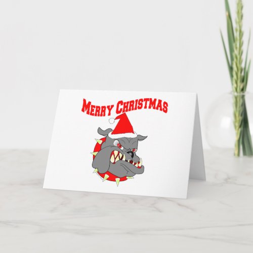 Merry Christmas USMC Devil Dog Holiday Card