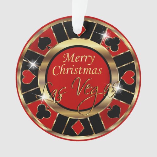 Merry Christmas Vegas Ornament