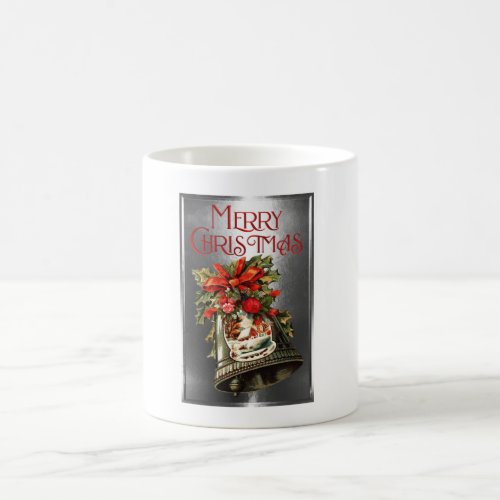 Merry Christmas Vintage Christmas Bell Design Coffee Mug