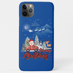Merry Christmas Vintage Red Santa Truck Gifts iPhone 11 Pro Max Case