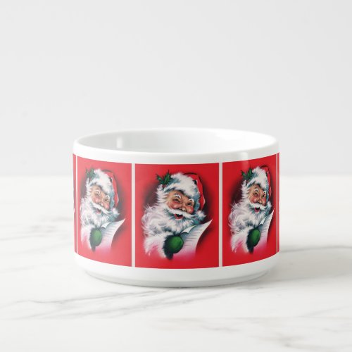 Merry ChristmasvintageretroSanta claushappy Sa Bowl