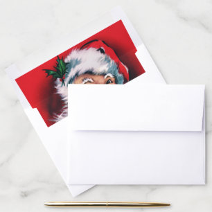 Merry Christmas,vintage,retro,Santa claus,happy Sa Envelope Liner
