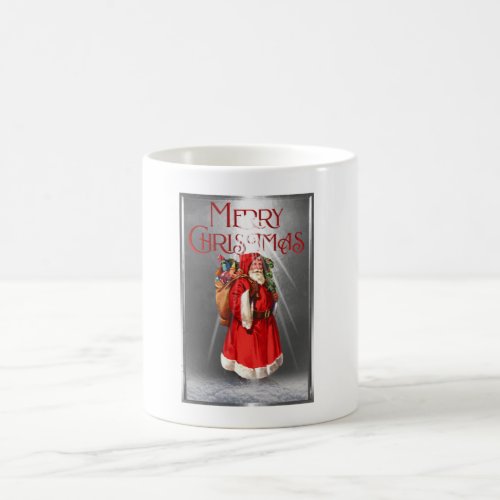 Merry Christmas Vintage Santa Design Magic Mug