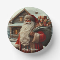 Merry Christmas vintage Santa