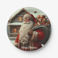 Merry Christmas vintage Santa