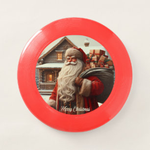 Merry Christmas vintage Santa Wham-O Frisbee