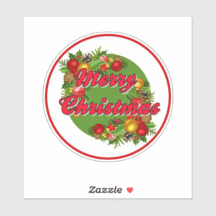 Merry Christmas Vinyl Sticker