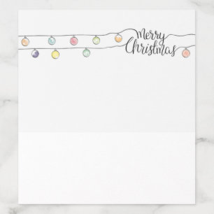 Merry Christmas w/Lights Envelope Liner