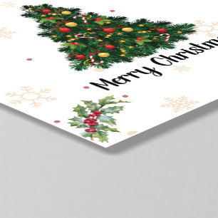 MERRY CHRISTMAS WAll art for holidays Peel And Stick Photo Tile