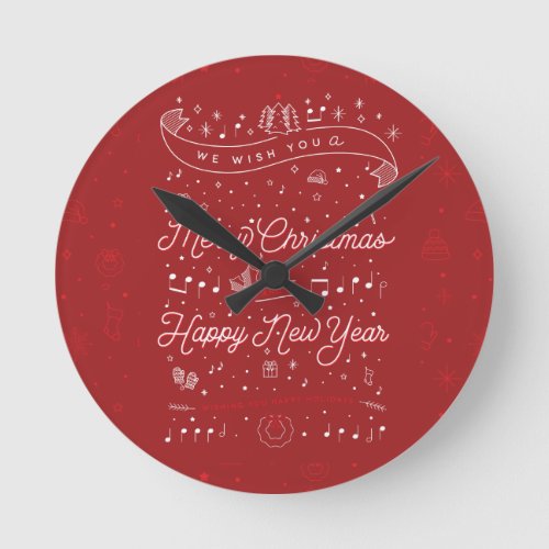 Merry Christmas Wall Clock