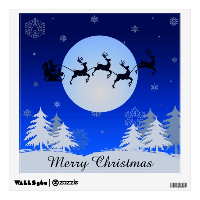 Merry Christmas Wall Decal (Front)