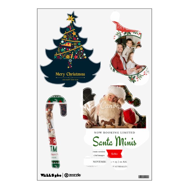 Merry Christmas Wall Decal (Front)