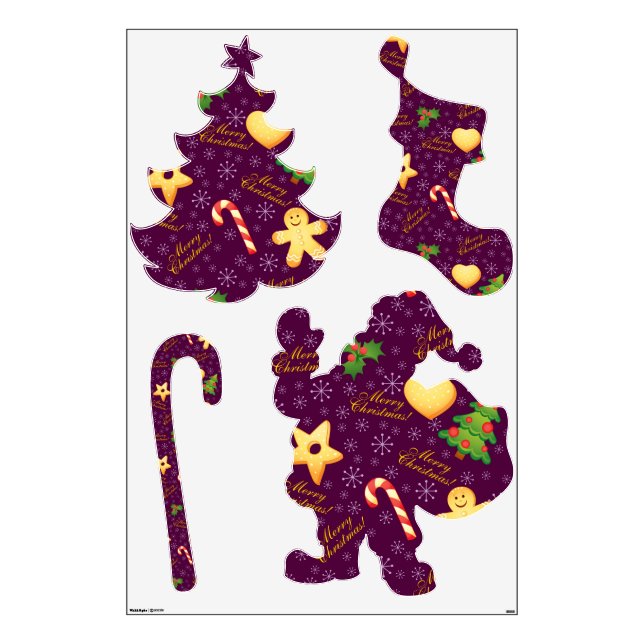 Merry Christmas Wall Decals (Front)