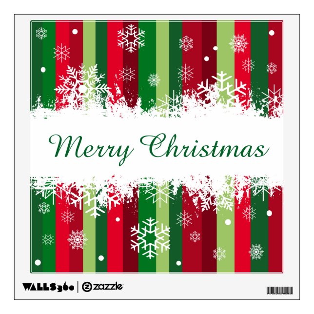 Merry Christmas Wall Sticker (Front)
