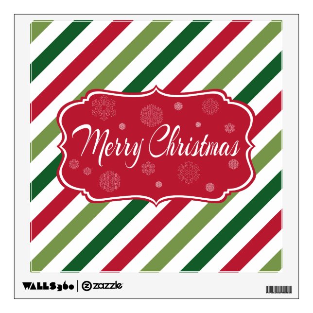 Merry Christmas Wall Sticker (Front)