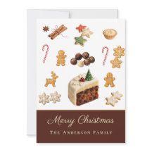 Merry Christmas Watercolor Holiday Baking