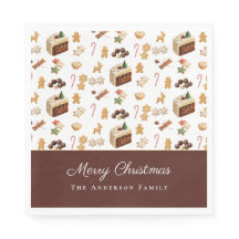 Merry Christmas Watercolor Holiday Baking
