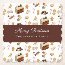 Merry Christmas Watercolor Holiday Baking