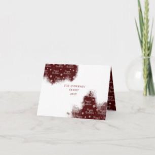 Merry Christmas watercolor wash splash photo card