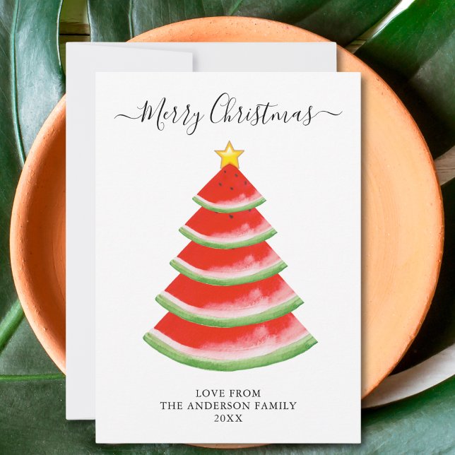 Merry Christmas Watermelon  Holiday Card (Creator Uploaded)