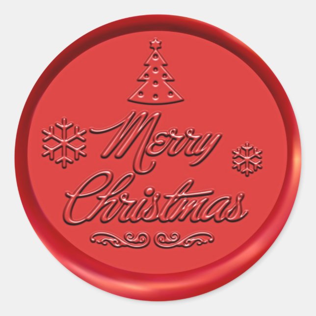 Merry Christmas Wax Seal (Front)