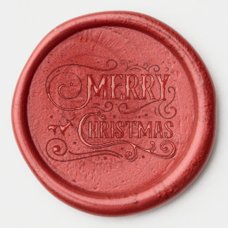 Merry Christmas Wax Seal Sticker