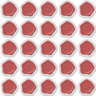 Merry Christmas wax seal sticker