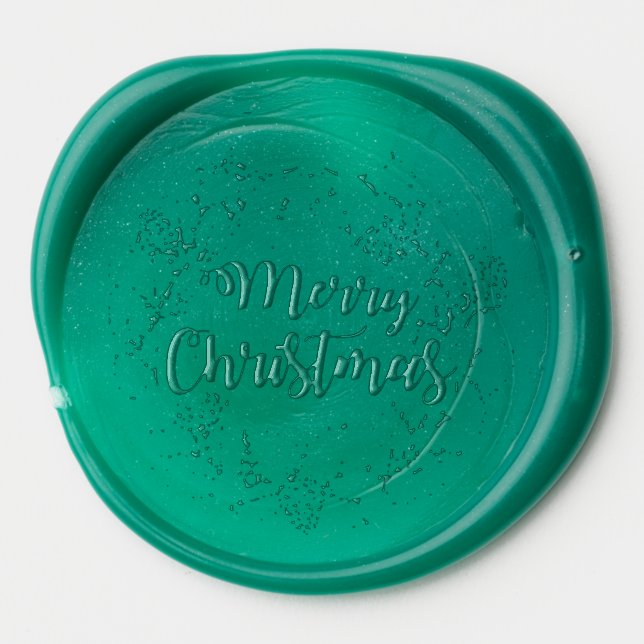 Merry Christmas Wax Seal Stickers - cards  (Front)