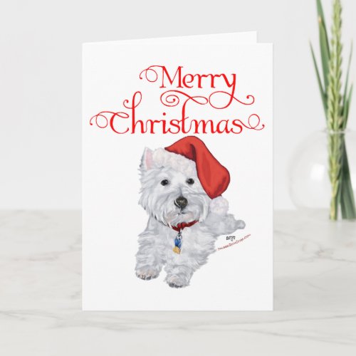 Merry Christmas Westie Holiday Card