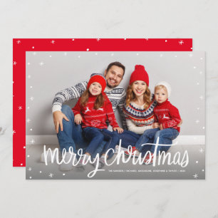 Merry Christmas Whimsy Holiday Photo Card