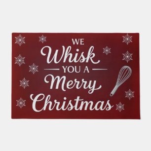 Merry Christmas Whisk Doormat