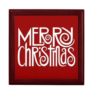 Merry Christmas white Gift Box