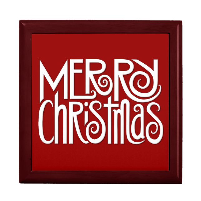 Merry Christmas white Gift Box (Front)