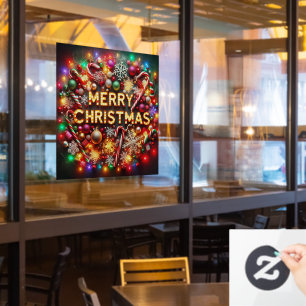 Merry Christmas Window Cling