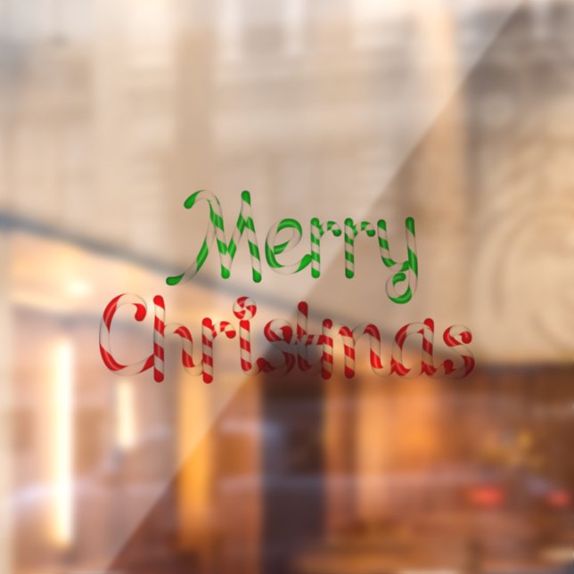 Merry Christmas  Window Cling (Sheet 2)