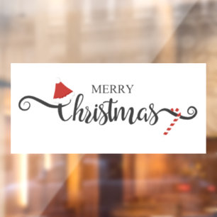 Merry Christmas Window Cling