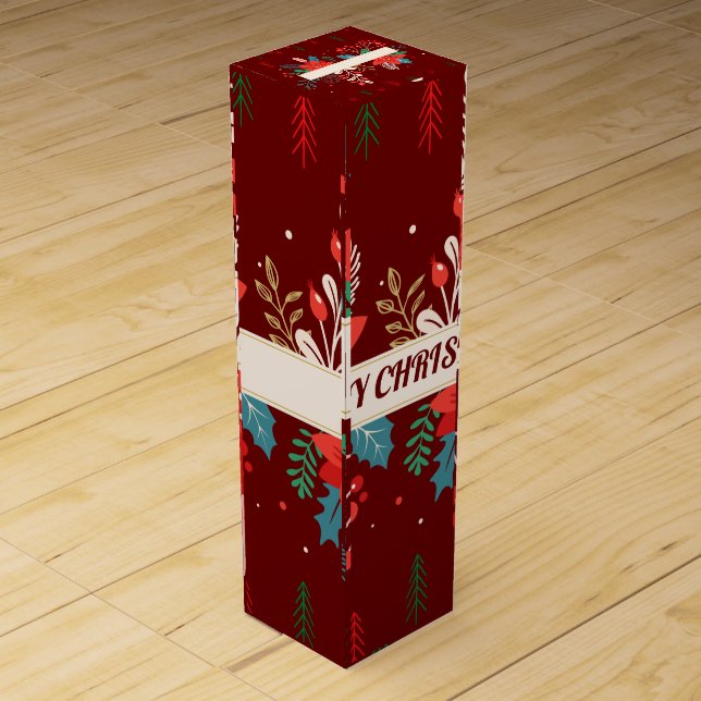 Merry Christmas  Wine Box (Back)