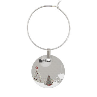 Merry Christmas Wine Charms