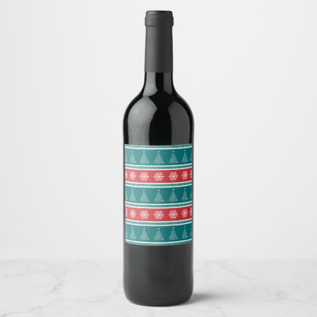 Merry Christmas Wine Label (Front)
