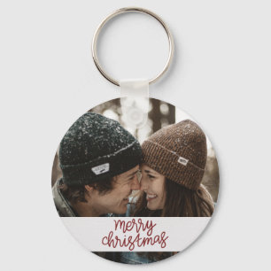 Merry Christmas Winter Couple Keychain