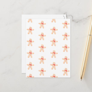 Merry Christmas Winter gingerbread man card