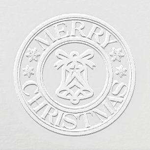 Merry Christmas Winter Holiday Snowflakes Bells Embosser