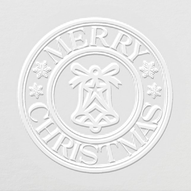 Merry Christmas Winter Holiday Snowflakes Bells Embosser (Design)